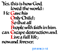 [How God loved the world . . .]