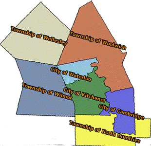 [Waterloo Region ouline map]