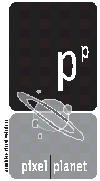[pixel planet logo]