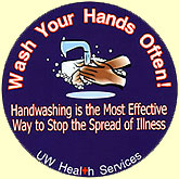 [Wash Your Hands Often sticker]