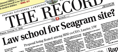 [Headline: Law school for Seagram site?]