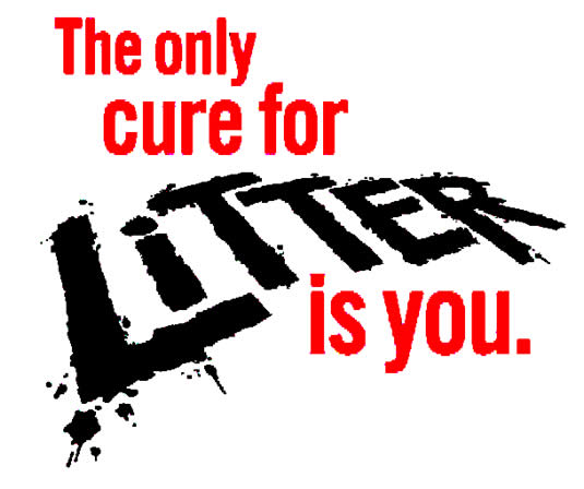 Anti-litter logo
