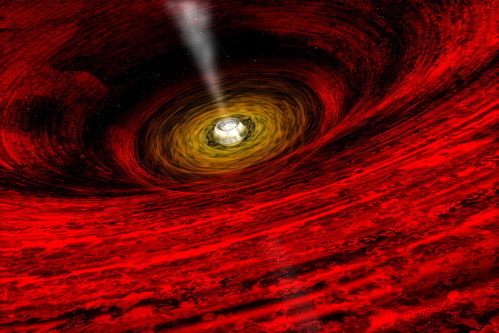 Black hole illustration from NASA