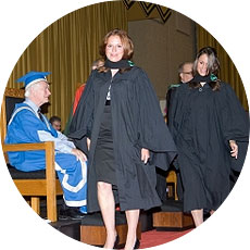 [Scene from fall convocation 2008]