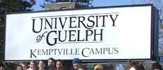 [University of Guelph sign]
