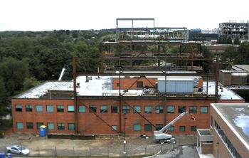 View of EV2 construction via webcam