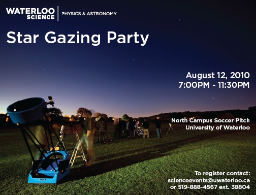 Postcard for the Faculty of Science Star Gazing party