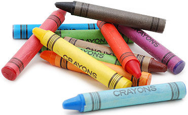 [Crayons graphic]