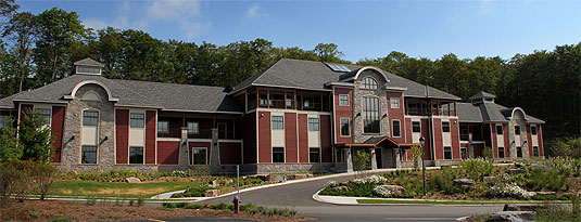 [Sprawling building]