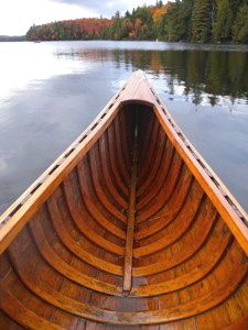 canoe prow in Canoe lake