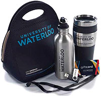 [Water bottle, lanyard and other essentials]