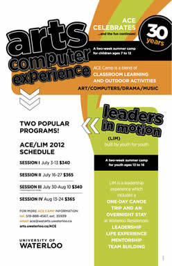 Arts Computer Experience poster.