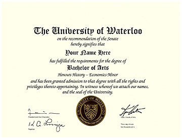 Waterloo current diploma