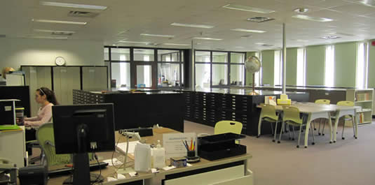 The Geospatial Centre space in the Dana Porter Library.
