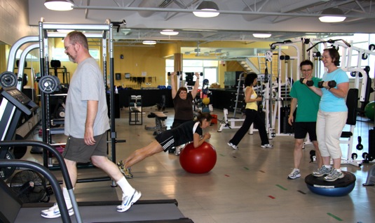 Staff training at UW Fitness facility