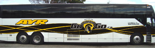 [Bus with Warrior logo]