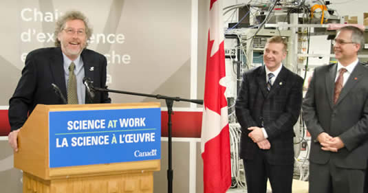 CERC Chairholder David Cory speaks at the announcement of 10 new chairs.