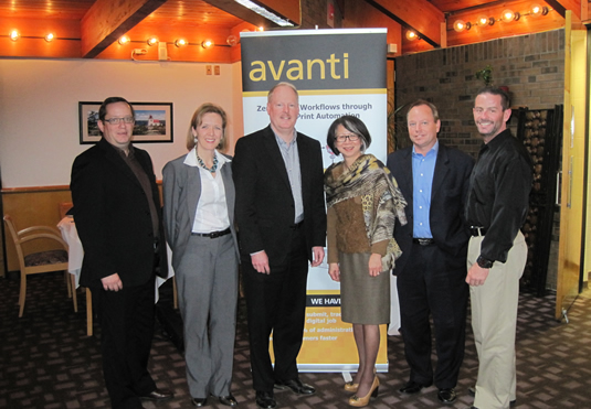 Avanti Systems owners pose with University of Waterloo staff.