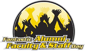 Fantastic Alumni, Faculty, and Staff Day logo.