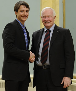 Jean-Philippe MacLean and Governor General David Johnston.
