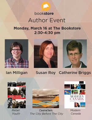 Author event poster.