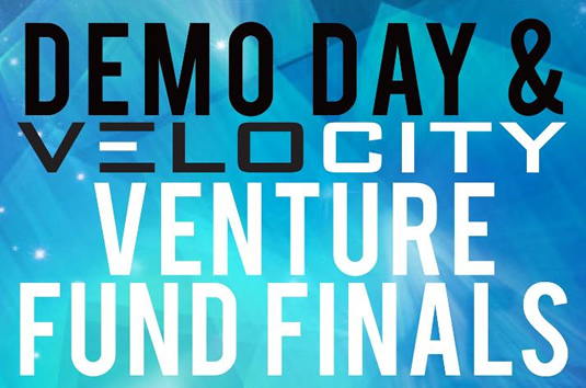 Demo Day and Velocity Venture Fund Finals logo.
