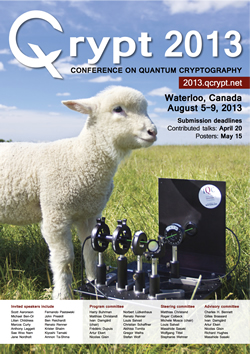 QCrypt conference poster featuring a sheep.