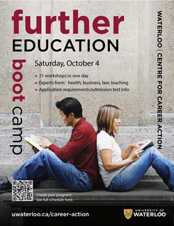 Further Education boot camp poster.