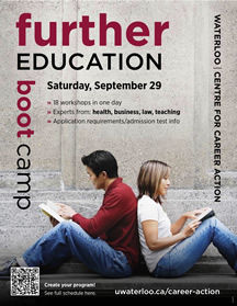 Further Education boot camp poster.