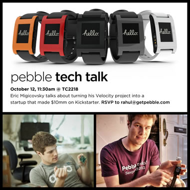 Pebble Event poster.