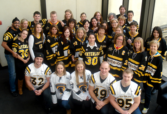 Office of Advancement celebrating “Jersday Thursday” in support of the United Way campaign and showing their Warrior pride.