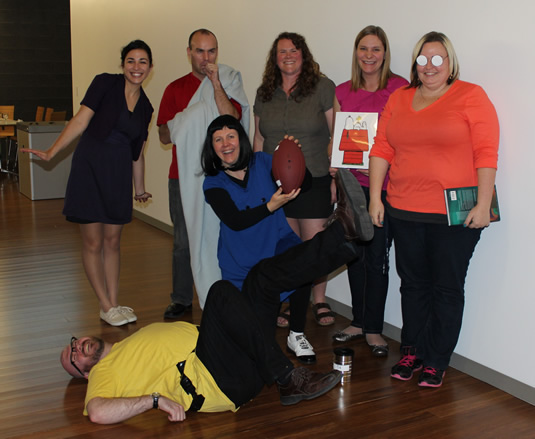 IQC Communications and External Relations team as the Peanuts Gang.