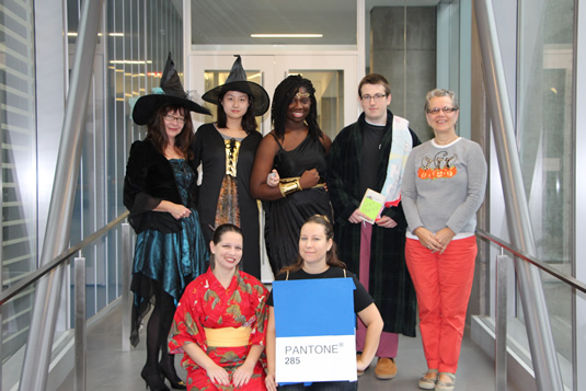 Staff from the Office of the Dean of Science in their Halloween costumes.