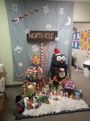 A North Pole display.
