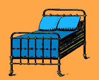[Antique bed]